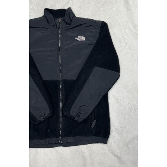The North Face Girls Fleece Jacket Black Pockets Full Zip Polartec Size XL - Picture 3 of 9